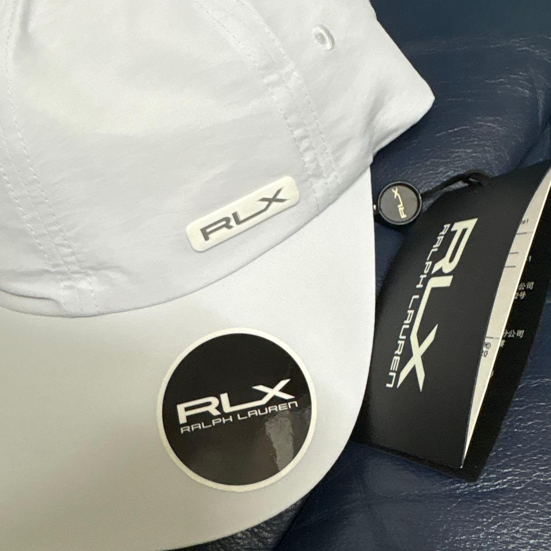 新品未使用 13200円RLX ホワイト キャップ rlxゴルフ ラルフローレン