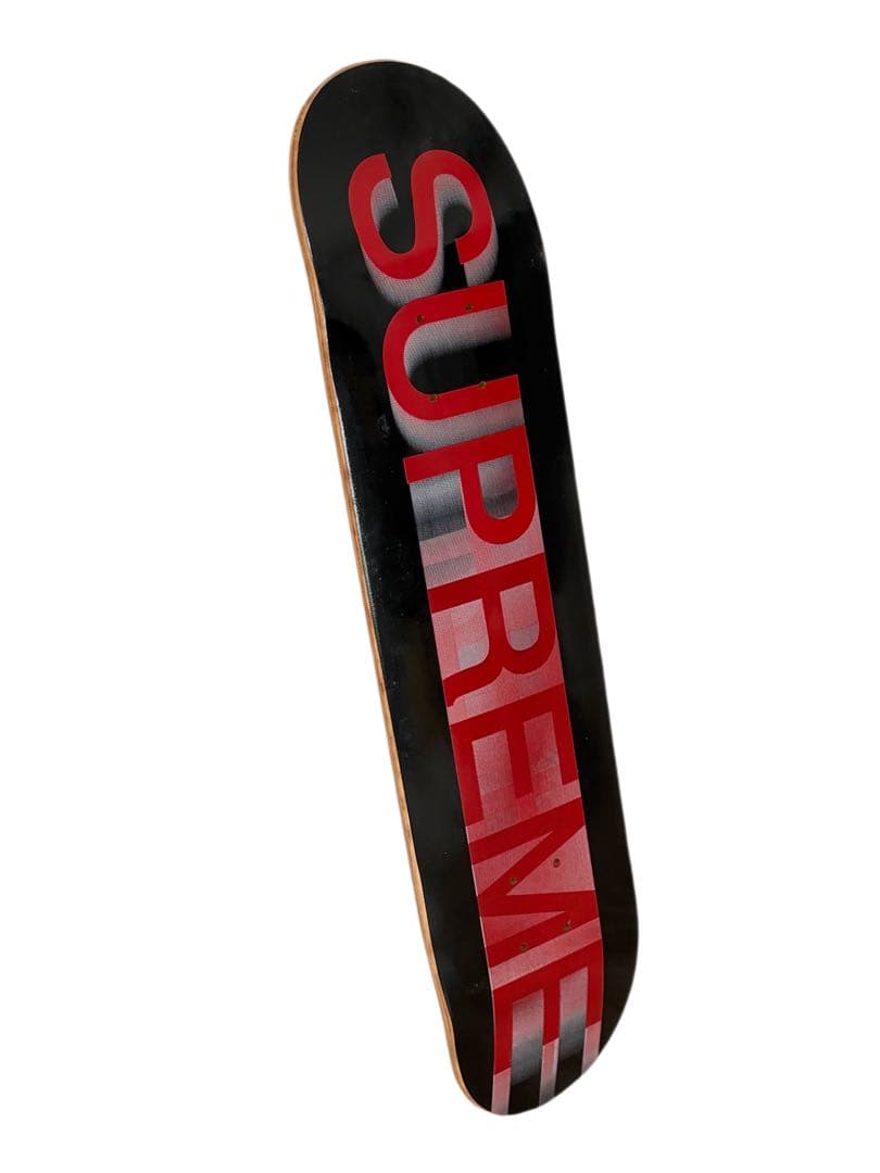 Supreme スケボーデッキ モーションロゴ　黒/赤 1998年