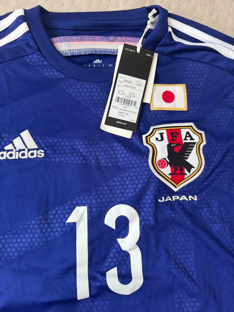 新品 サッカー 日本代表 シャツ HOSOGAI 13番 さよなら国立 Lサイズ