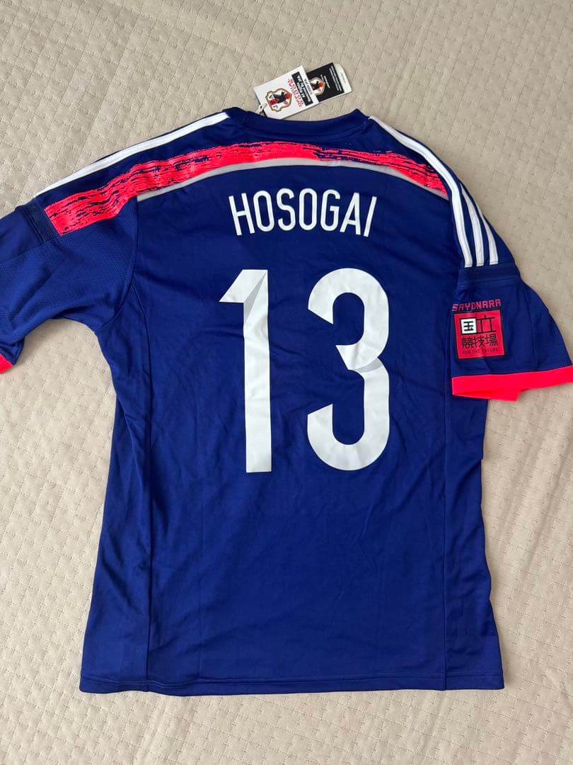 新品 サッカー 日本代表 シャツ HOSOGAI 13番 さよなら国立 Lサイズ