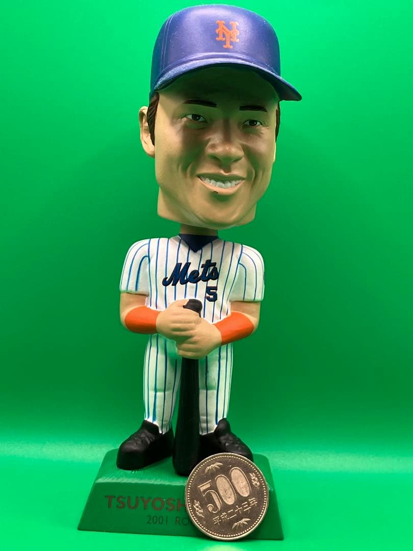 新庄剛志ボブルヘッド ニューヨークメッツ2001年ルーキーイヤー　【レア美品】‼️
