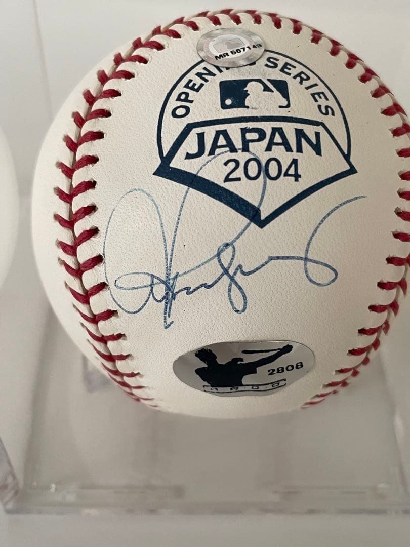 アレックス・ロドリゲス 直筆サインボール 2004年日本開幕シリーズ記念ボール