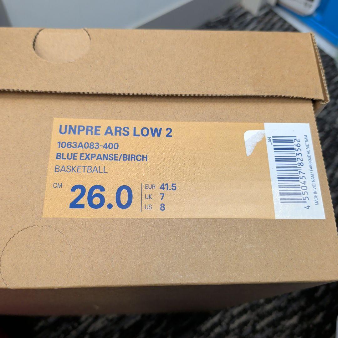 ★3/1迄限定値下げ★asics UNPRE ARS LOW2 ブルー26.0