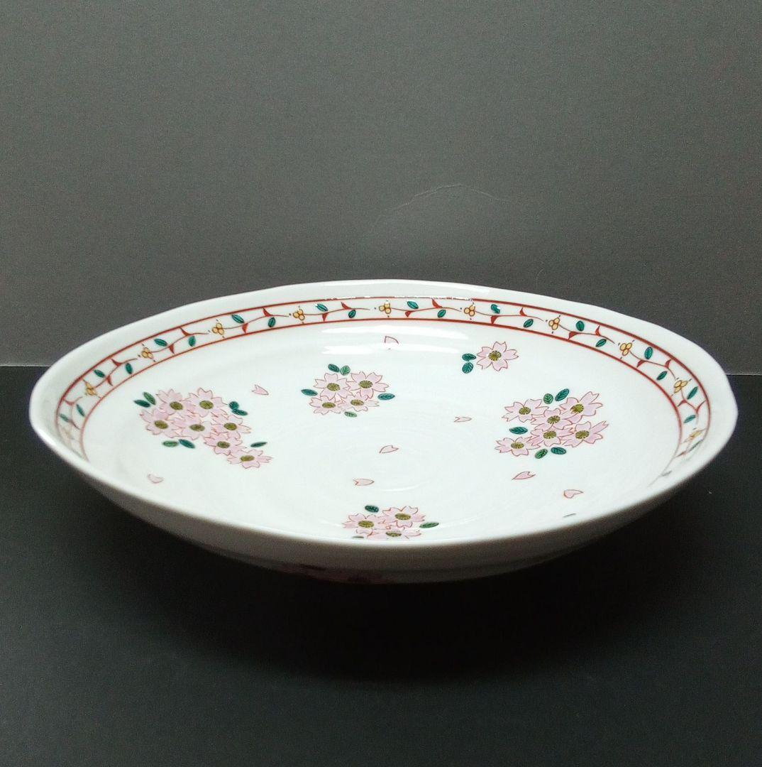 九谷焼 7寸鉢『桜ちらし』新品・未使用
