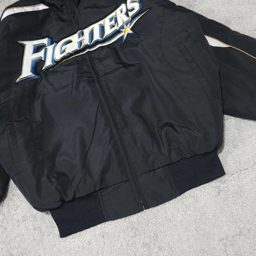 ミズノ　北海道日本ハムファイターズ　スタジアムジャンパー　黒　旧モデル　野球