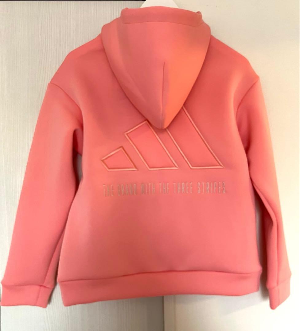adidas アディダス　レディース ダンボールニット ビッグロゴ フーディー