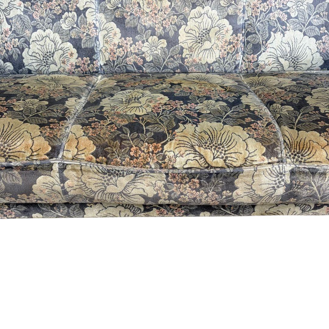 カリモク karimoku 3人掛 ソファ 花柄 金華山 コロニアル
