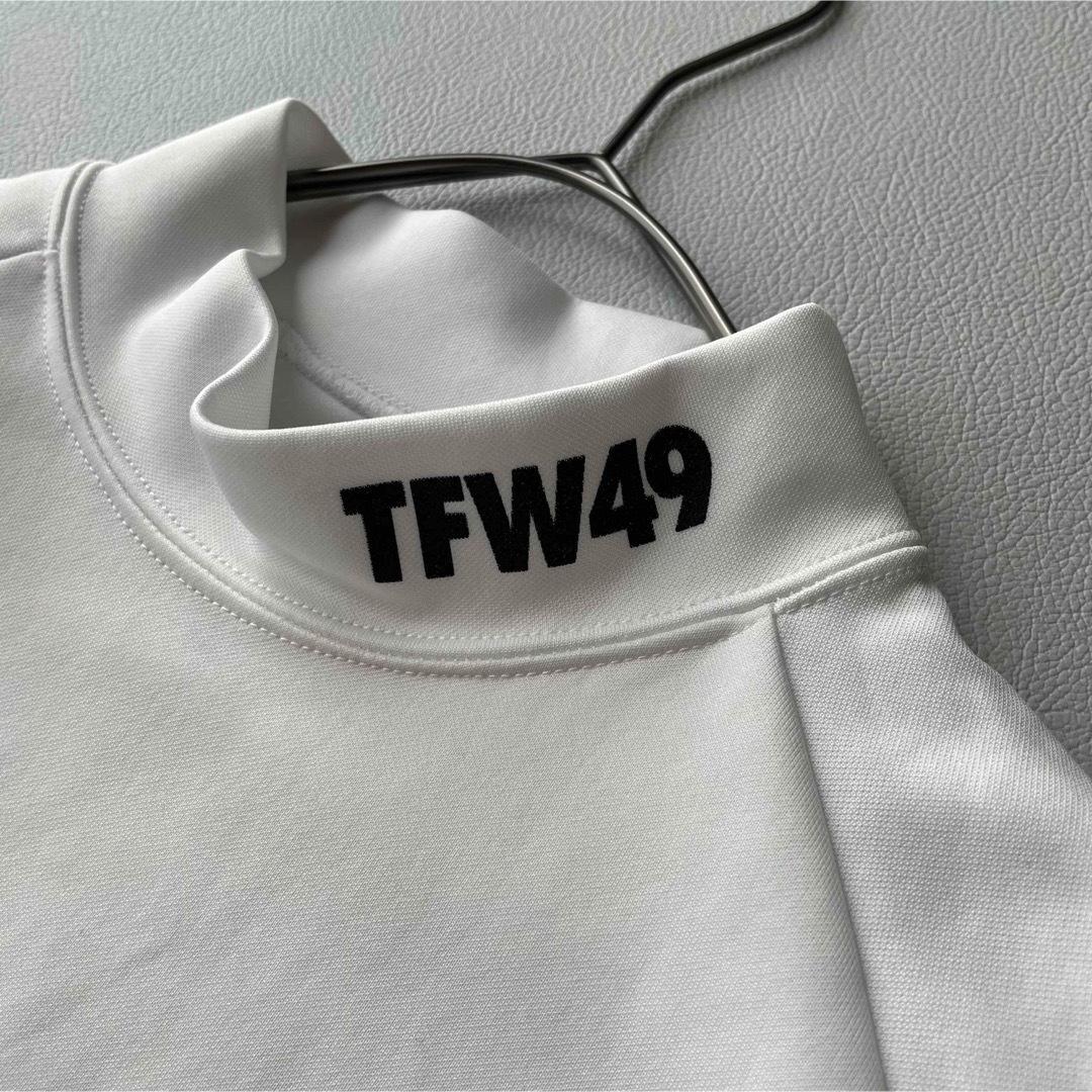 5564【極美品】TFW49　モックネック長袖シャツ 袖下メッシュ