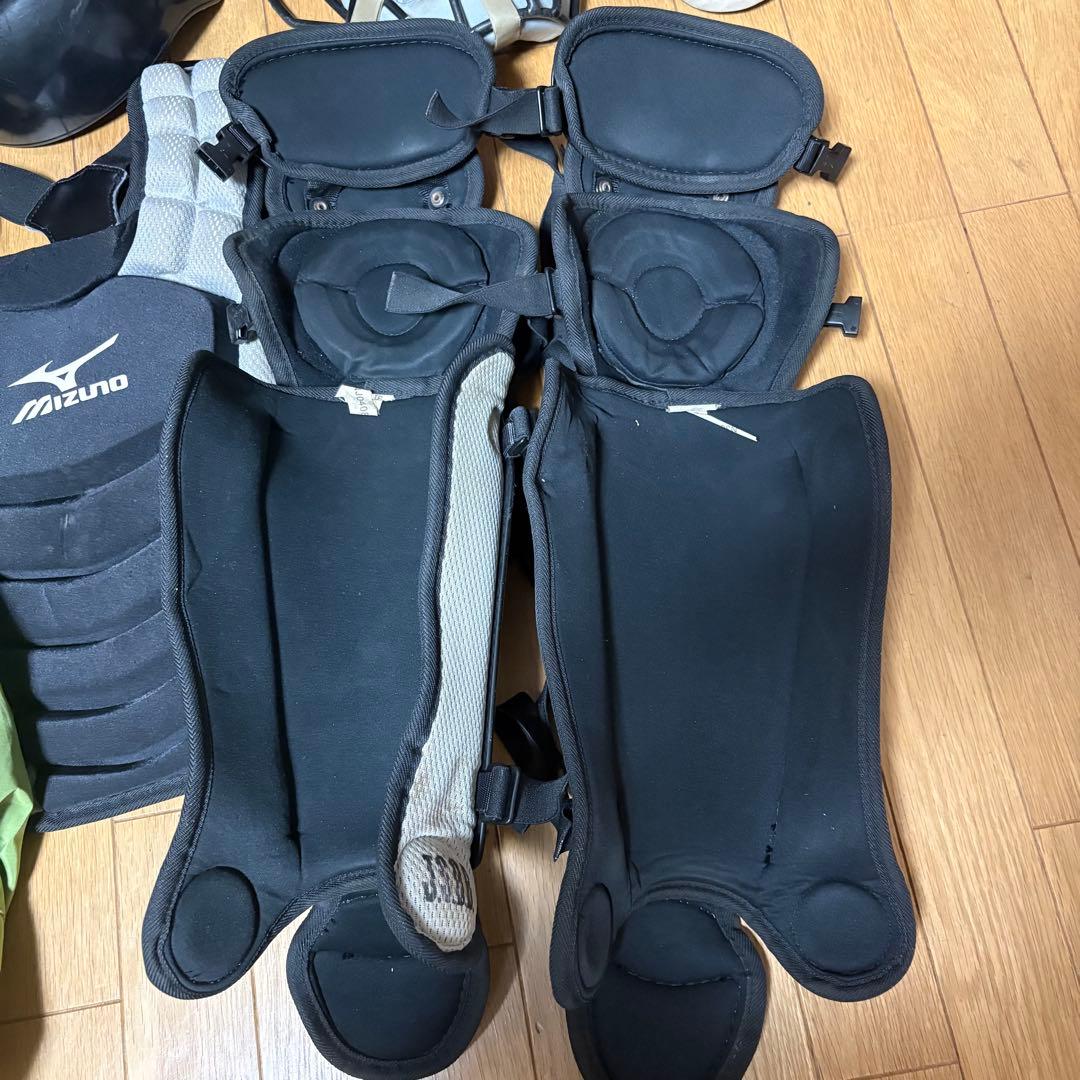 野球　キャッチャー防具一式　ミズノプロ　ローリングス