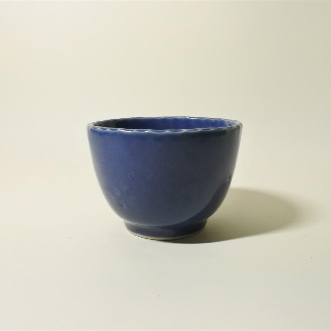 江戸後期　伊万里　瑠璃　猪口　5客組　骨董品　アンティーク