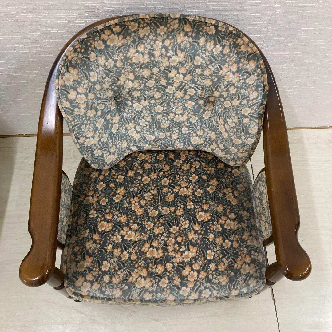 【カリモク】コロニアル　一人掛けソファ　アームチェア　椅子　２脚セット