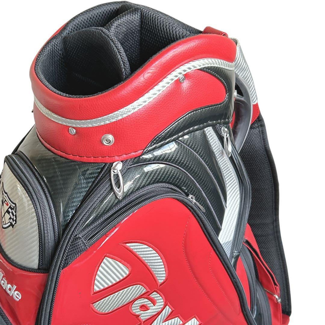 TaylorMade キャディバッグ ゴルフバッグ ツアー 赤 メンズ ゴルフ