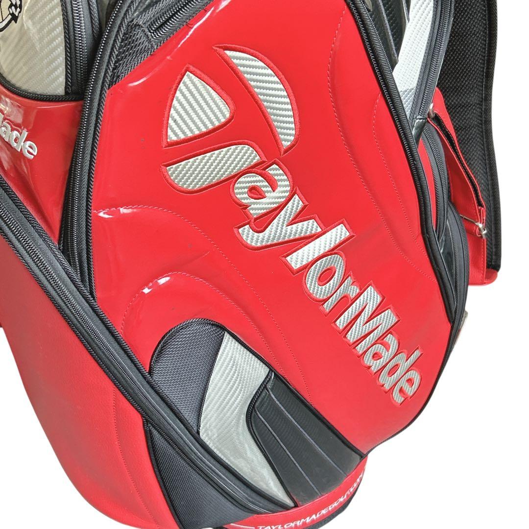 TaylorMade キャディバッグ ゴルフバッグ ツアー 赤 メンズ ゴルフ
