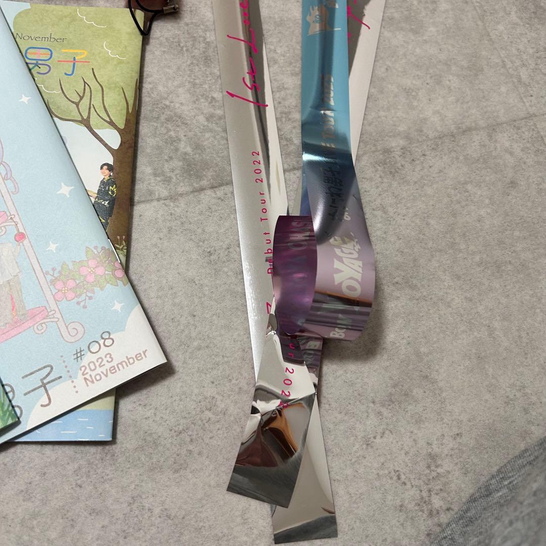 なにわ男子　ペンライト　銀テ　会報
