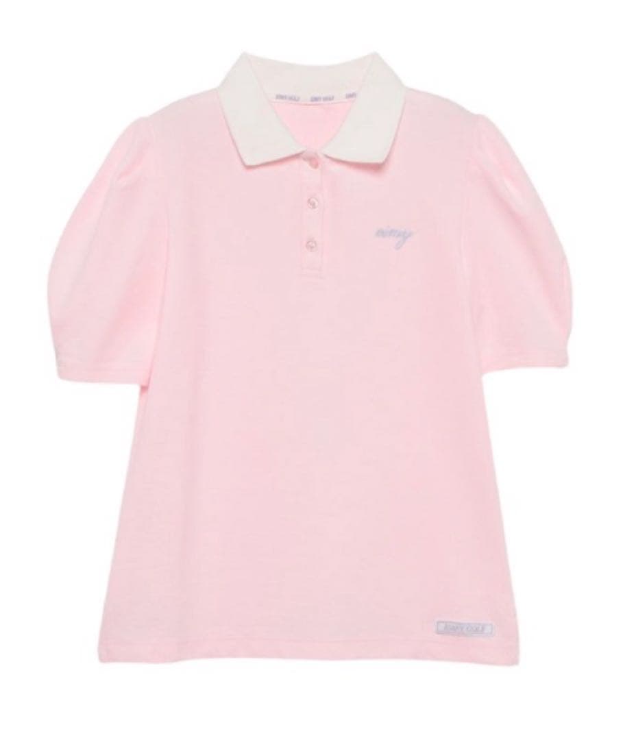 【新品】エイミーゴルフ　EIMYGOLF クレリックパフスリーブポロ