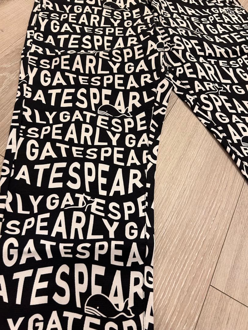 PEARLY GATES ロゴプリントパンツ