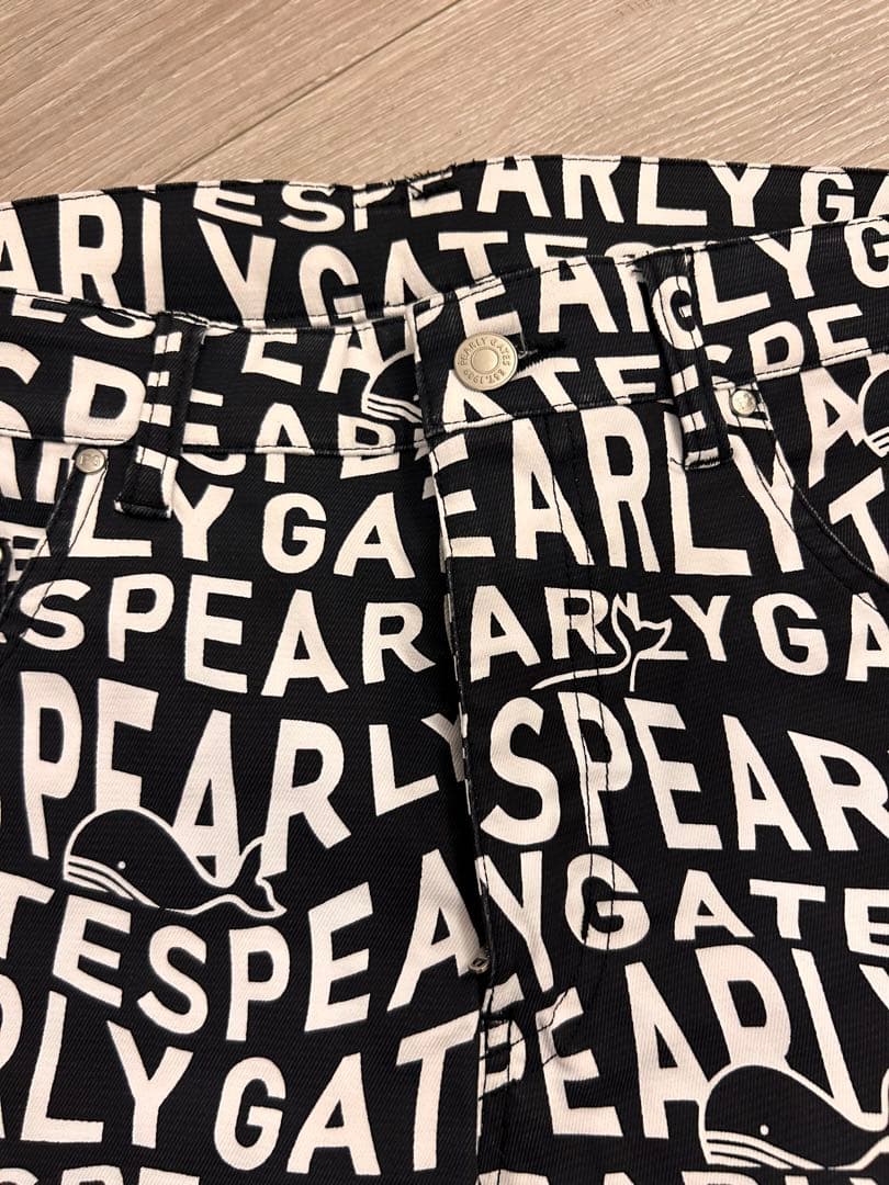 PEARLY GATES ロゴプリントパンツ