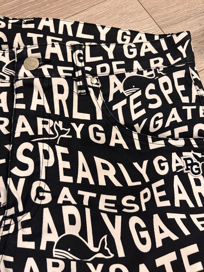 PEARLY GATES ロゴプリントパンツ