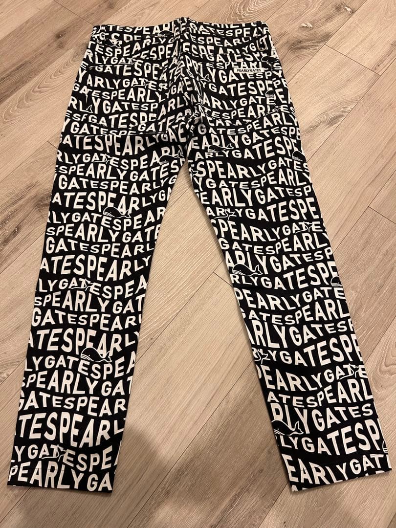 PEARLY GATES ロゴプリントパンツ