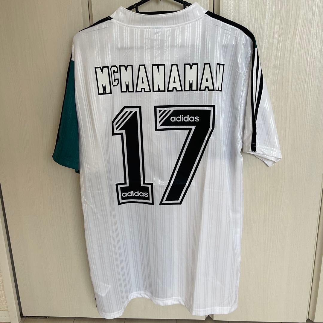 リバプール1995/96 awayマクナマナンサッカーユニフォームadidas