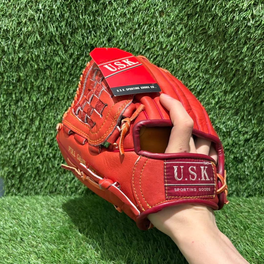 新品未使用　タグ付き野球グラブ　グローブ　一般軟式大人用　投手用　usk ウメダ