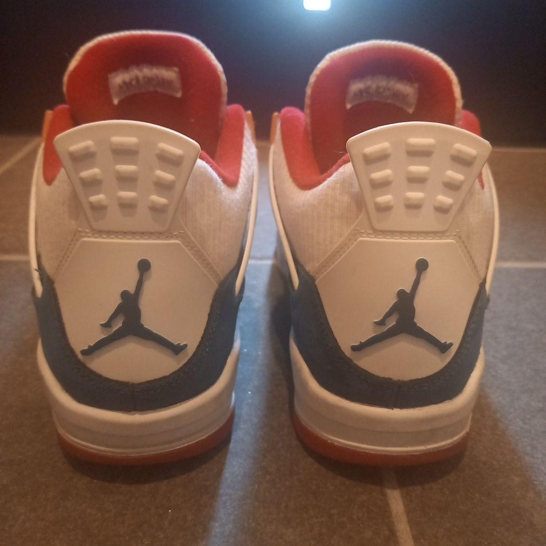 Air Jordan 4 retro 青/赤/白 シューズ 24.5cm