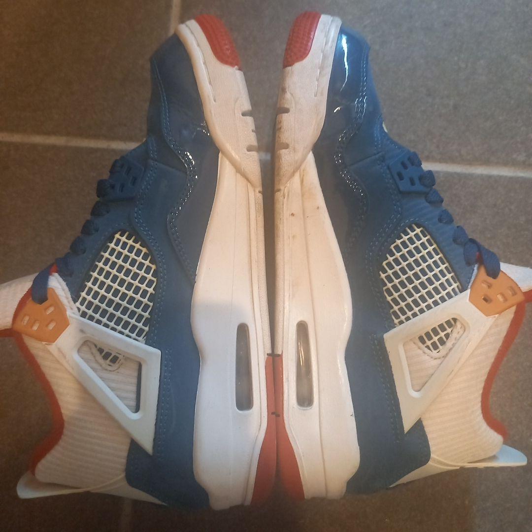 Air Jordan 4 retro 青/赤/白 シューズ 24.5cm