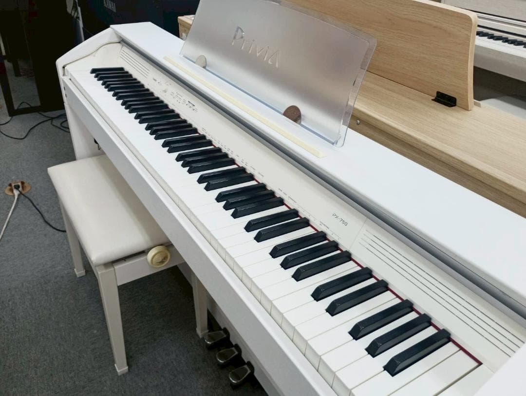 CASIO Privia PX-750WE 電子ピアノ ホワイト 椅子付 カシオ