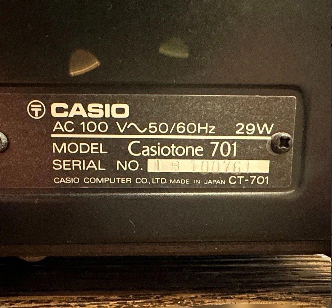 Casio CT-701 Casiotone Keyboard カシオ シンセ