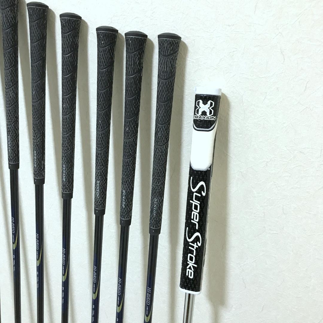 【良品】メンズ フルセット ダンロップ HI-BRID XXIO 12本 ゴルフ