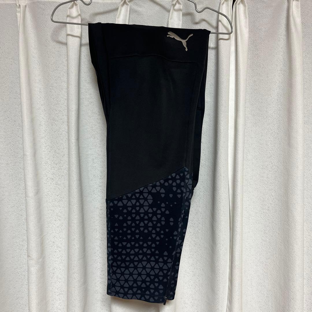 ◇中古美品 PUMA トレーニングジャージ上下セット ブラック Lサイズ