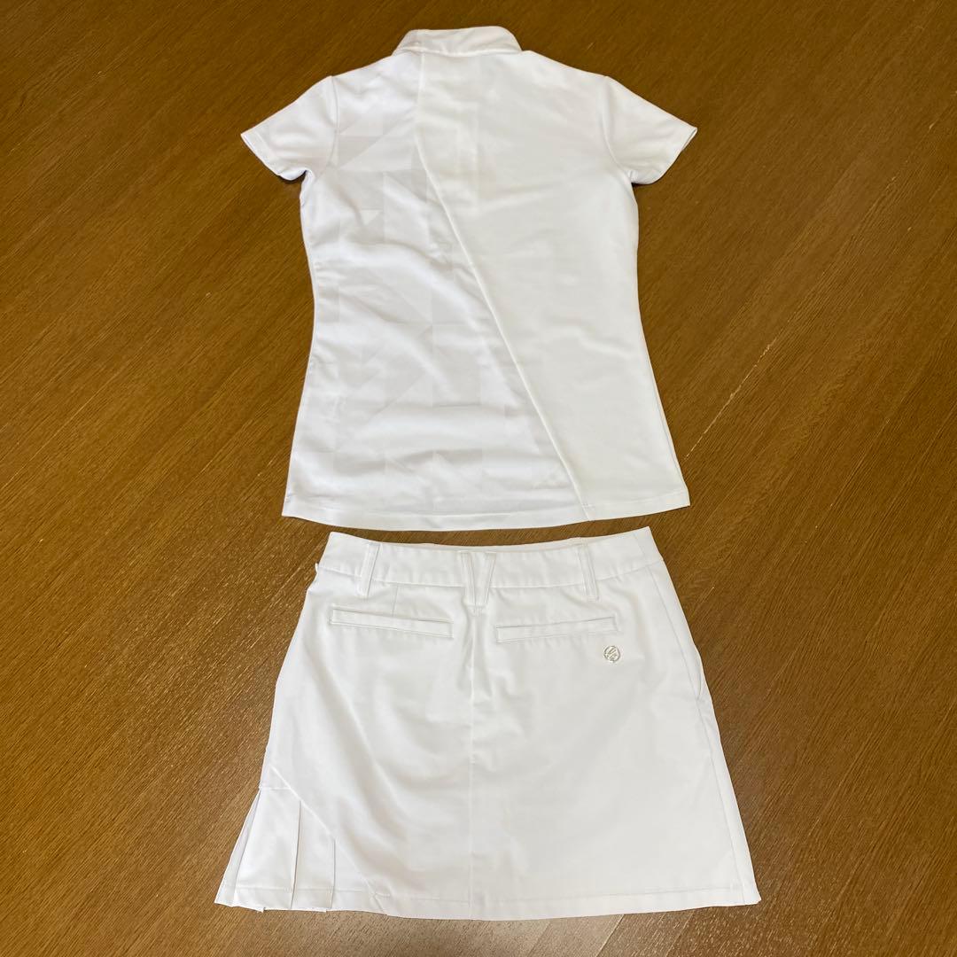 デサント　ゴルフ　セットアップ　モックネック　スカート　上Ｓ　下ＳＳ　春夏　美品