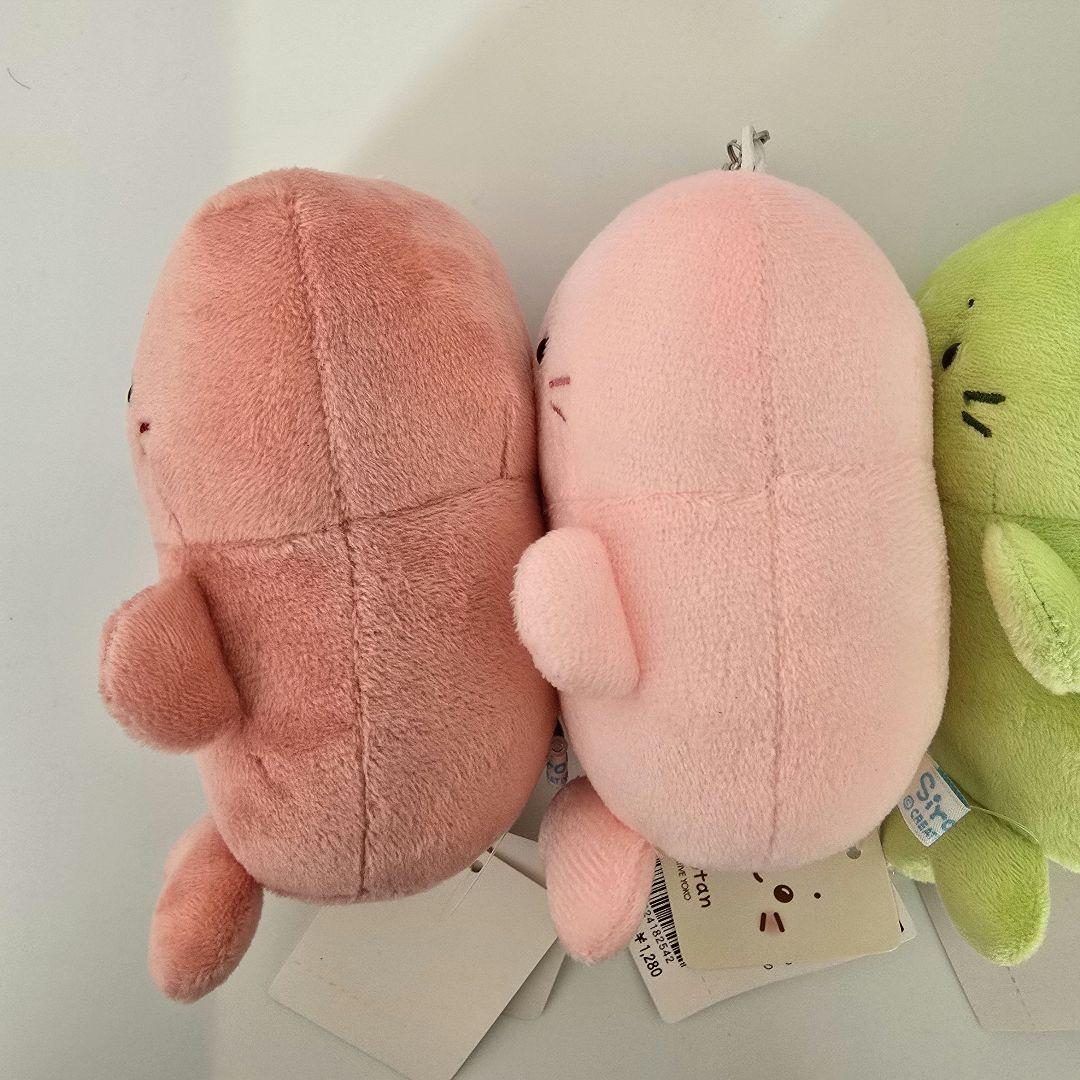 【匿名】しろたん ついてきちゃうしろたん カラー マスコットぬいぐるみ