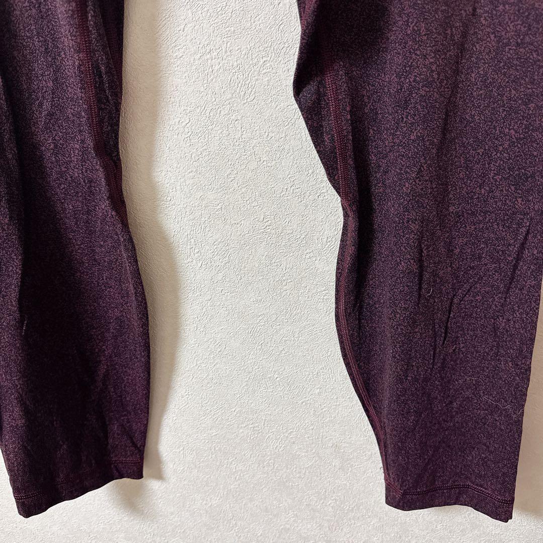希少✨美品✨lululemonルルレモン ヨガ 赤紫 バーガンディ 海外古着