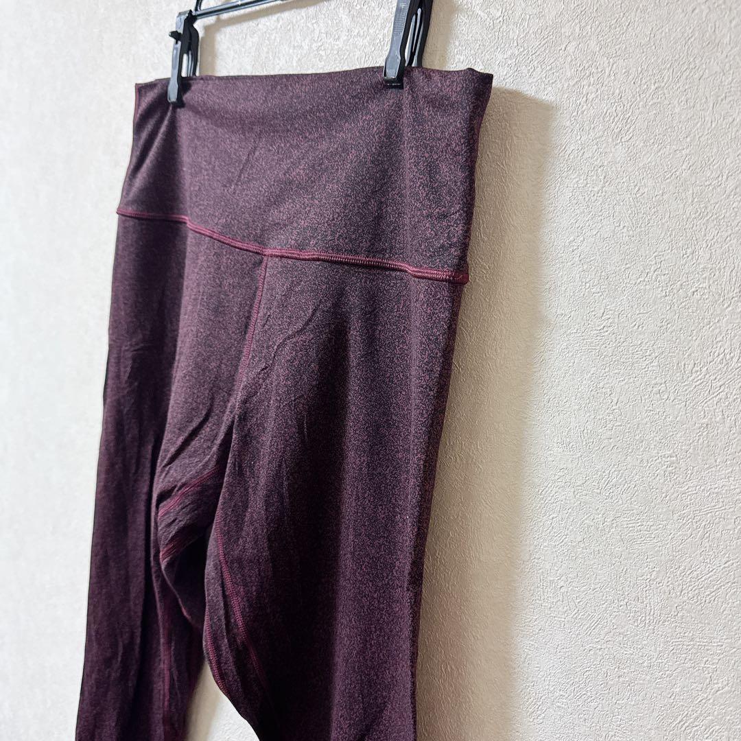 希少✨美品✨lululemonルルレモン ヨガ 赤紫 バーガンディ 海外古着
