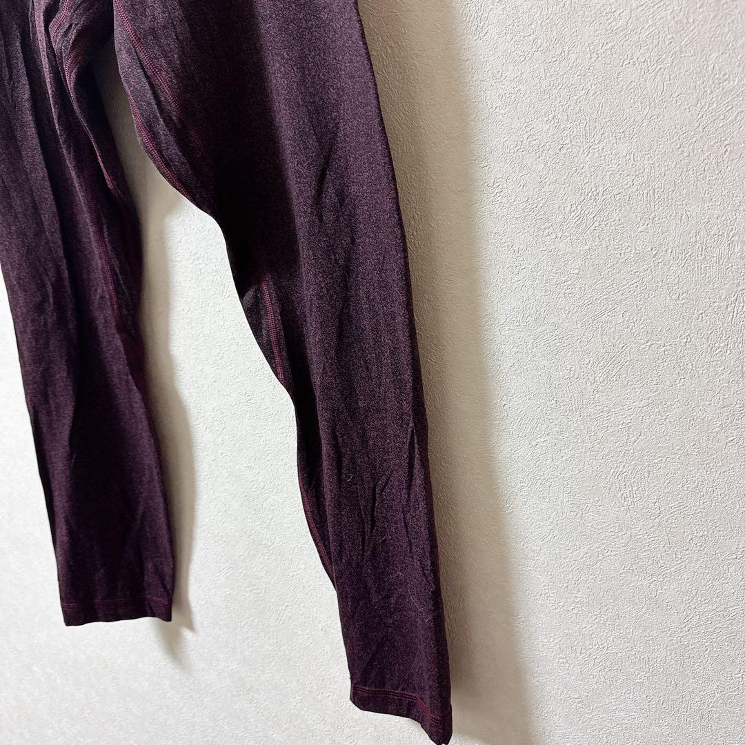 希少✨美品✨lululemonルルレモン ヨガ 赤紫 バーガンディ 海外古着