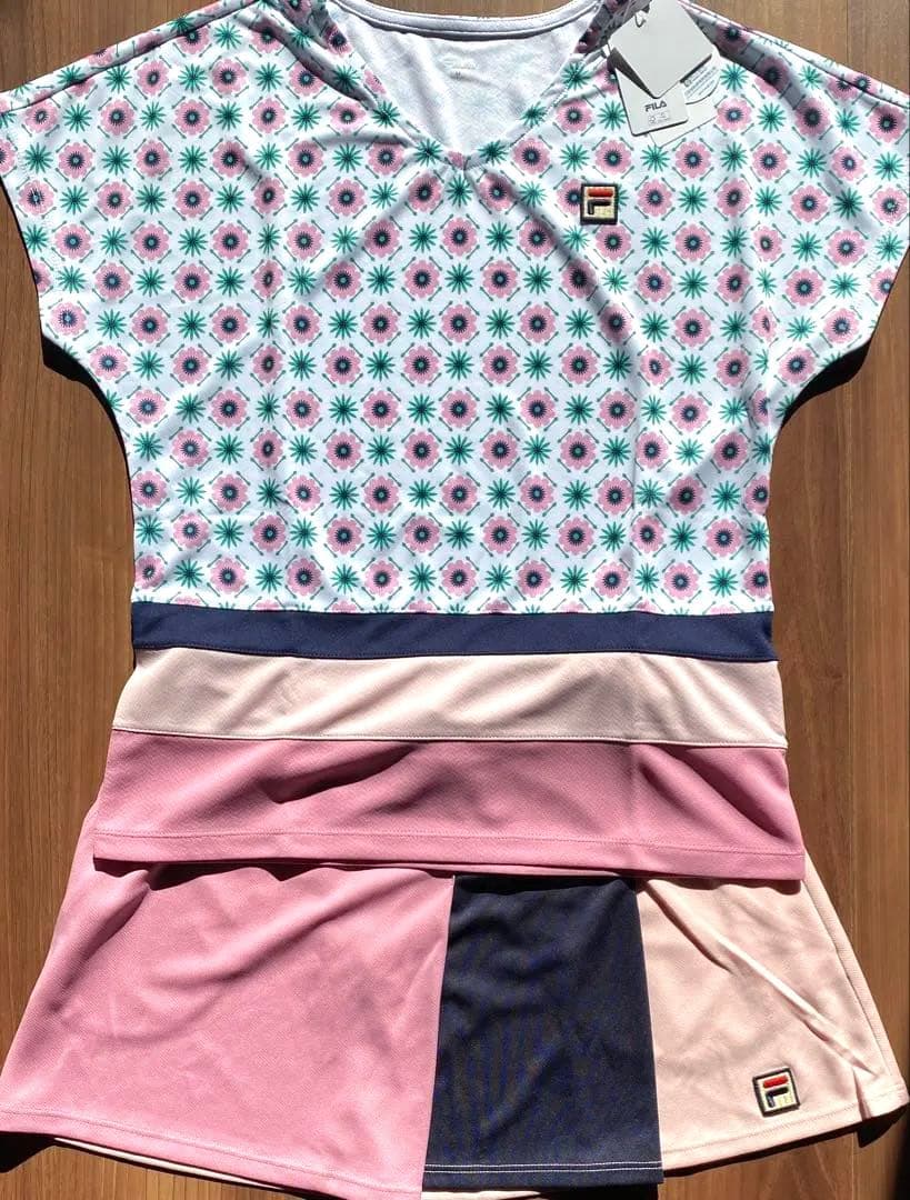 新品　FILA セットアップ　トップス　スコート Mサイズ　ピンク