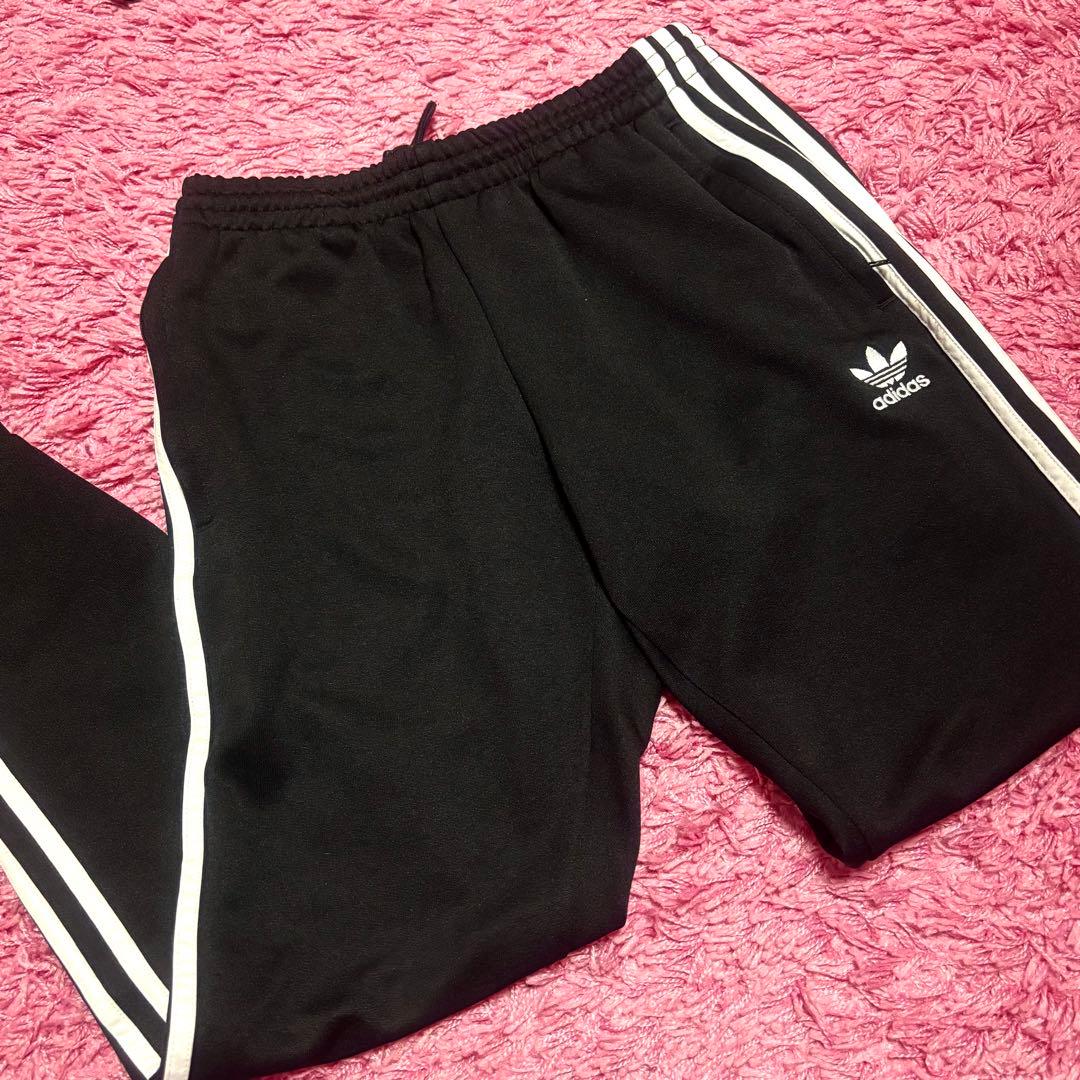 adidas アディダス 黒 ジャージ上下セット Lサイズ