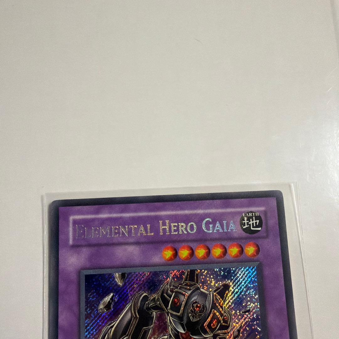 遊戯王 E・HERO ガイア 英語版 シークレットレア 1st ANPR