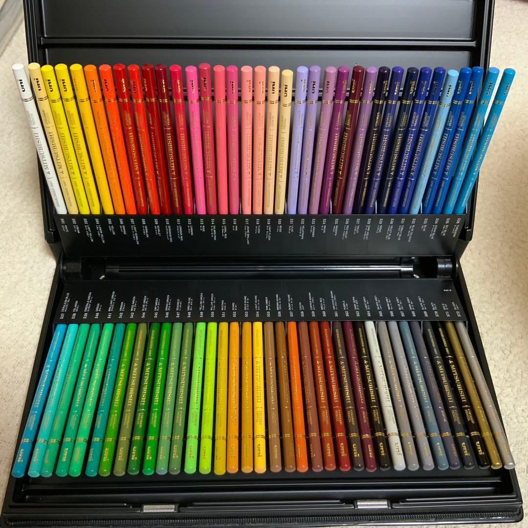 uni colored pencil 三菱鉛筆★色鉛筆　72色★