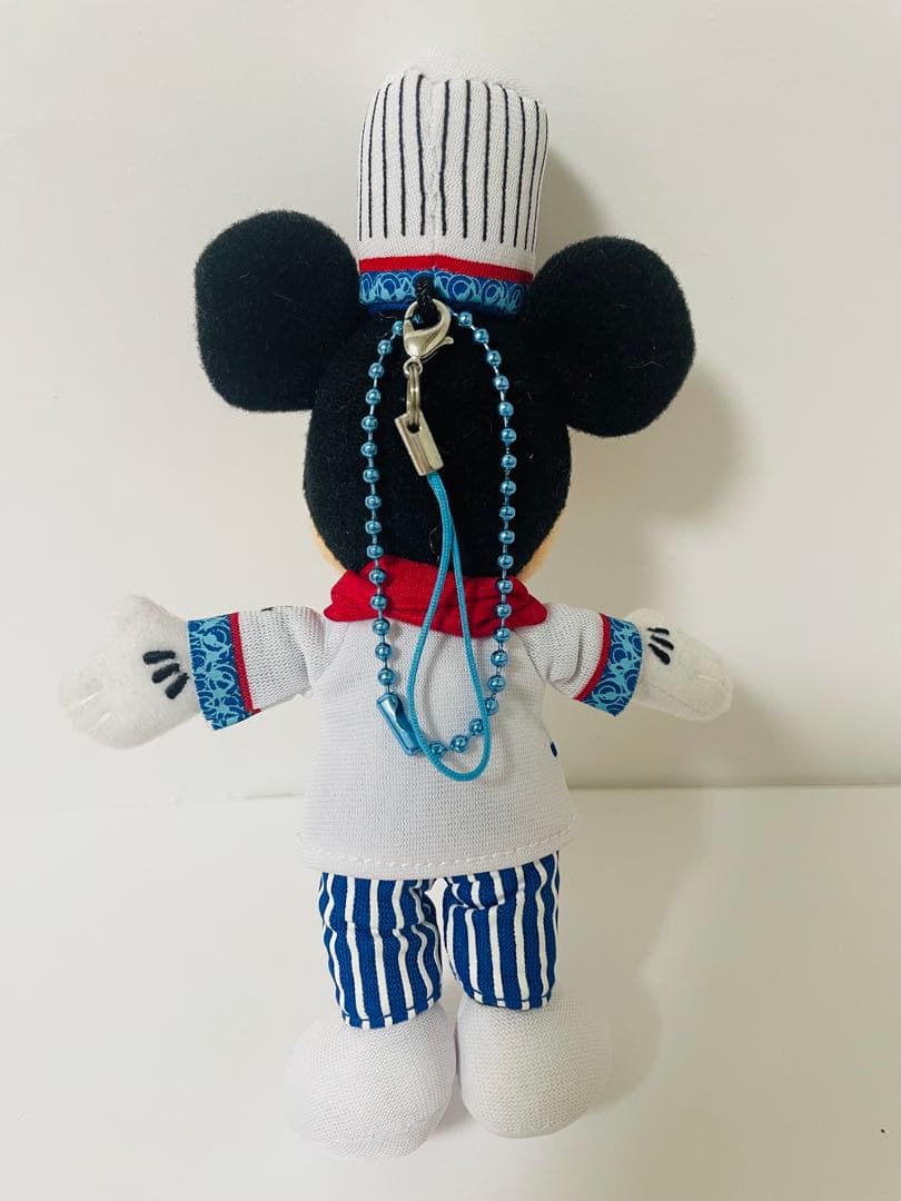 ディズニー　シェフミッキー　ミッキー　ミニー　ぬいぐるみストラップ