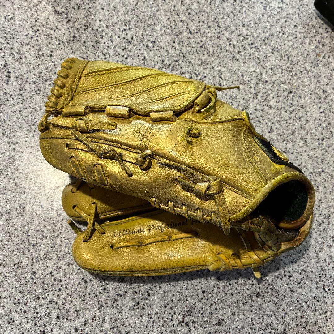 Zeems ジームス　野球　左利き　左投げ　グローブ　軟式　黄色　金色　投手用