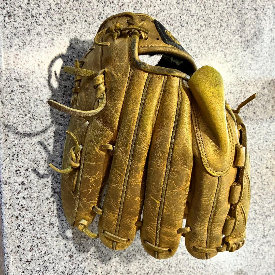 Zeems ジームス　野球　左利き　左投げ　グローブ　軟式　黄色　金色　投手用