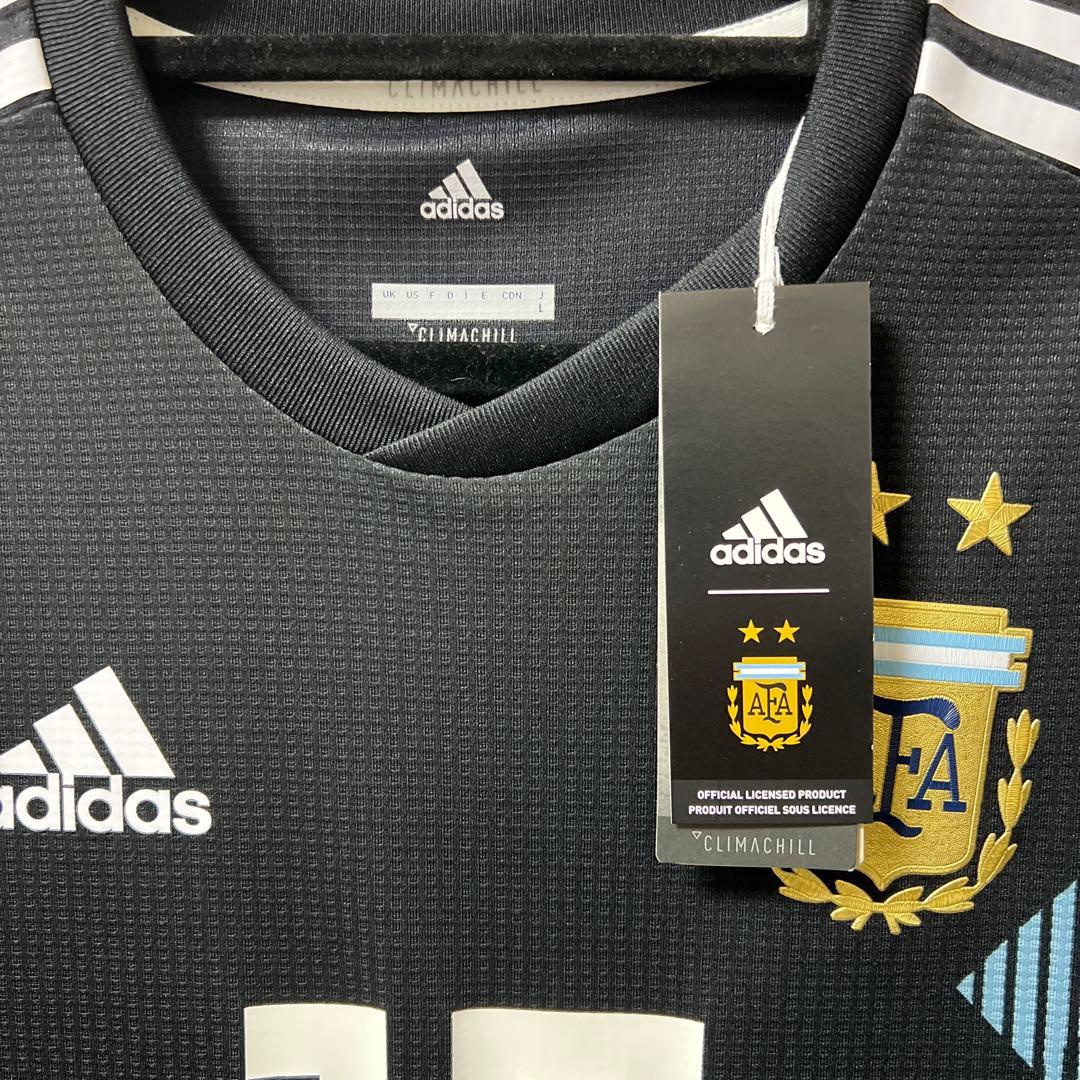 adidas アルゼンチン MESSI 10 シャツ ブラック　オーセンティック