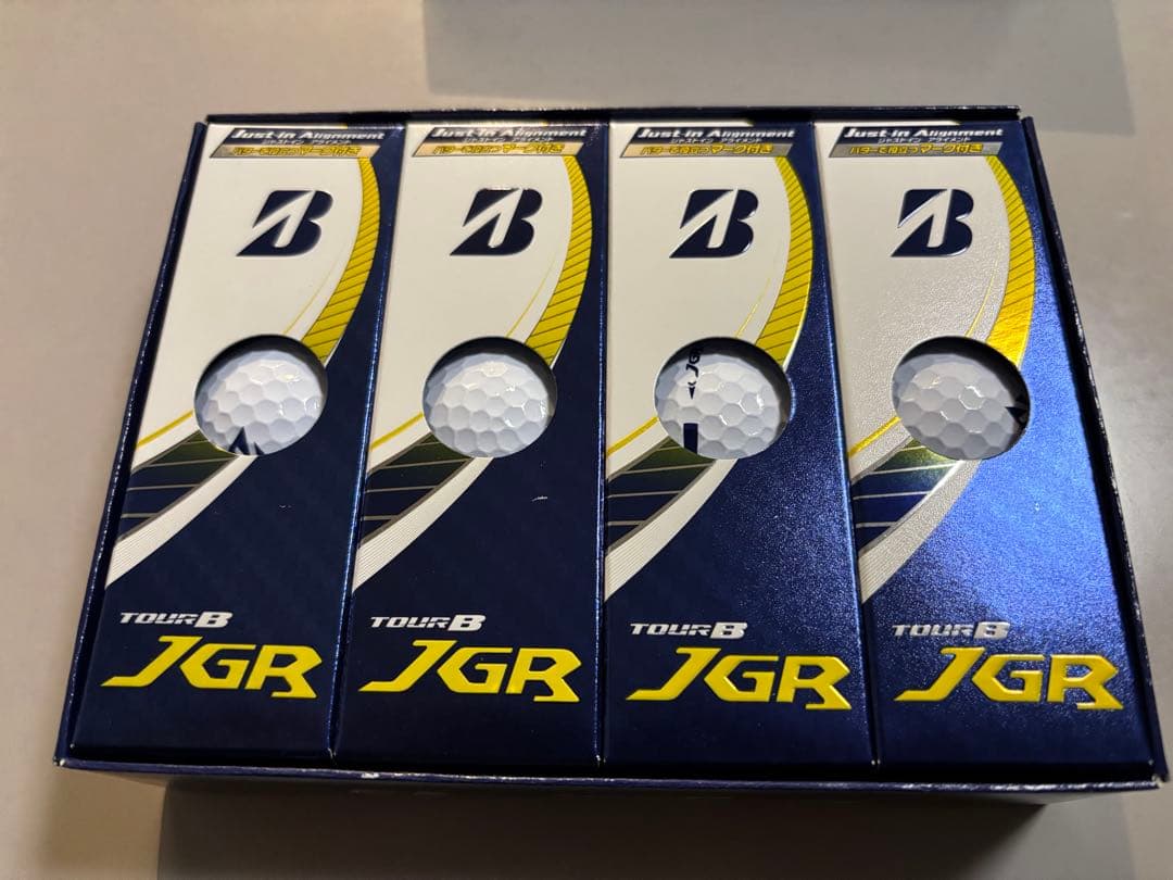 新品ブリヂストンTOURBJGR（ジャストインアライメント）ゴルフボール 12個