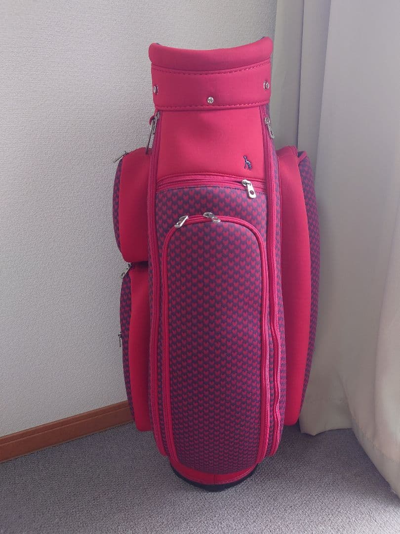 【レア】アダバット　赤 レトロなゴルフバッグ