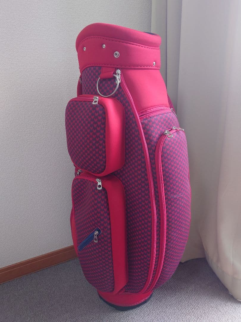 【レア】アダバット　赤 レトロなゴルフバッグ
