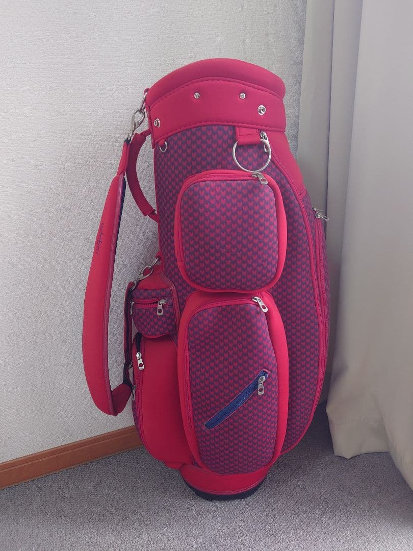 【レア】アダバット　赤 レトロなゴルフバッグ