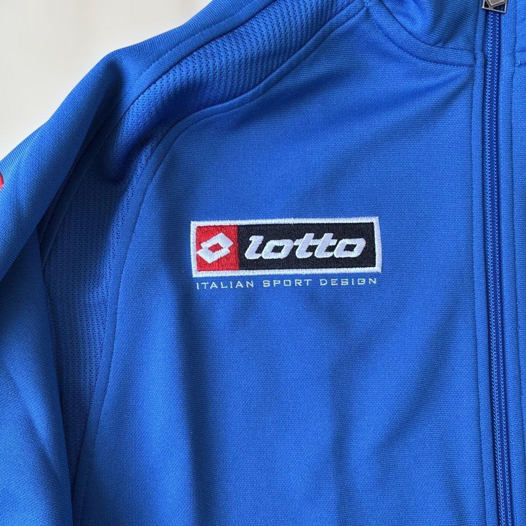 lotto ロット　ジャージ　セットアップ　ブルー　イタリア　上下セット