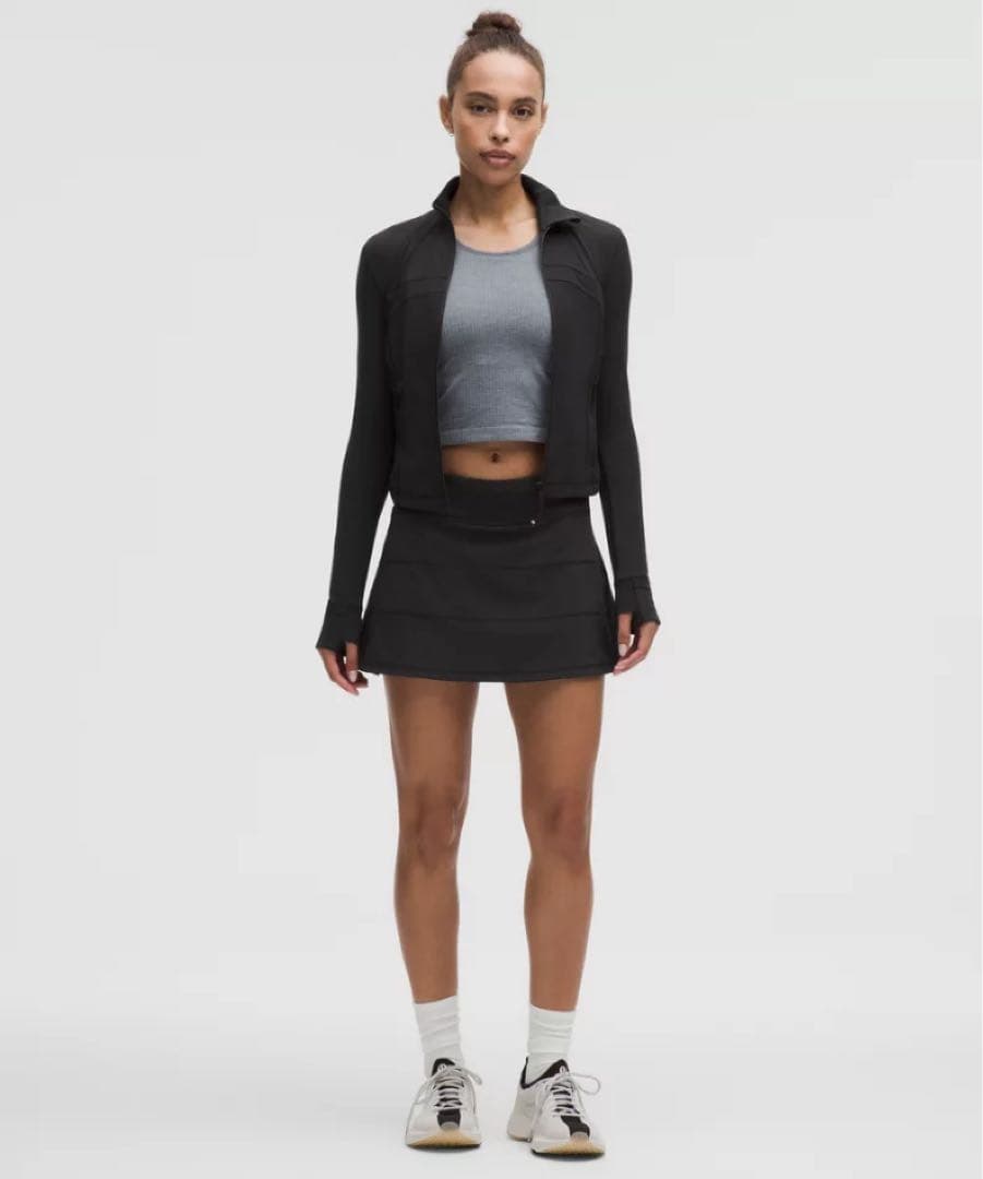 【lululemon】Define Cropped Jacket リブ黒6